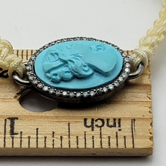 Amedeo Stone Carved Cameo Adjustable Cord Bracelet Multicolor Set Of Two OS - Picture 9 of 10